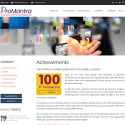 Healthcare IT Achievements