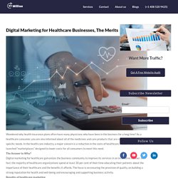 Digital Marketing for Healthcare Businesses, The Merits -