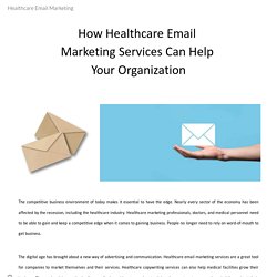 Healthcare Email Marketing