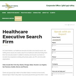 healthcare executive search firms