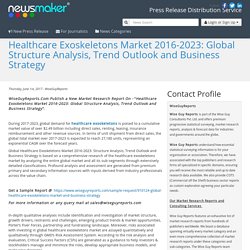 Healthcare Exoskeletons Market 2016-2023: Global Structure Analysis, Trend Outlook and Business Strategy