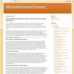 Marketresearchnews: Home Healthcare Market Growth, Trends and Value Chain 2020-2027