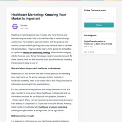 Healthcare Marketing: Knowing Your Market Is Important - Doceree