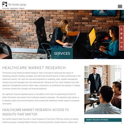 Experienced Healthcare Market Research Team