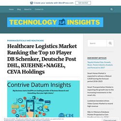 Healthcare Logistics Market Ranking the Top 10 Player DB Schenker, Deutsche Post DHL, KUEHNE+NAGEL, CEVA Holdings – Technology Insight