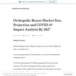 Orthopedic Braces Market Size, Projection and COVID-19 Impact Analysis By 2027 – healthcareworldtoday