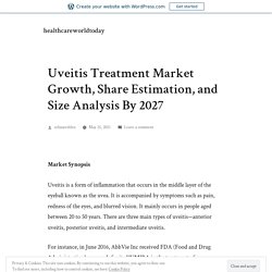 Uveitis Treatment Market Growth, Share Estimation, and Size Analysis By 2027 – healthcareworldtoday