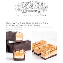 Healthy No Bake Keto Snickers Bars (Snickers-Inspired Keto Bars)