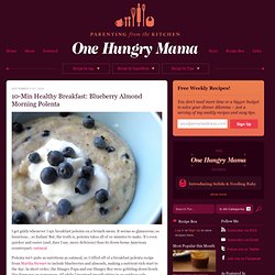10-Min Healthy Breakfast: Blueberry Almond Morning Polenta