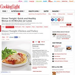 Healthy Dinner Recipe: Oven-Fried Chicken Parmesan < Quick and Easy Chicken Recipes for Dinner Tonight