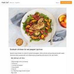 Dukkah chicken & red pepper quinoa