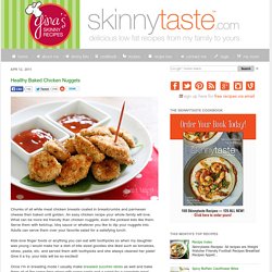 Ginas Skinny Recipes: Healthy Baked Chicken Nuggets