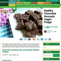 Healthy Chocolate Avocado Vegan Fudge