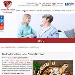 Healthy Food Choices for Elderly Nutrition