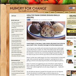 Healthy Raw Cookie Dough Balls (Recipe)
