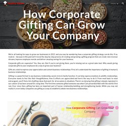 Healthy Master - How Corporate Gifting Can Grow Your Company