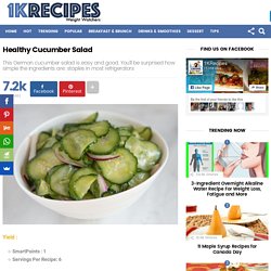 Healthy Cucumber Salad – 1K Recipes