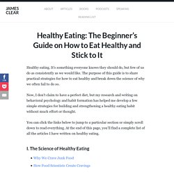 Healthy Eating: A Beginner's Guide on How to Eat Healthy and Stick to It