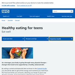 Healthy eating for teens