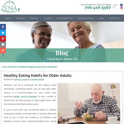 Healthy Eating Habits for Older Adults