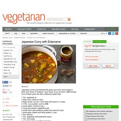Healthy Asian Curry with Edamame