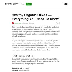 Healthy Organic Olives - Everything You Need To Know