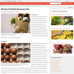 Weekly Grocery List For Healthy Living For Family On A Budget