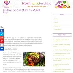 Healthy Low Carb Meals For Weight Loss