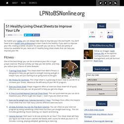 51 Healthy Living Cheat Sheets to Improve Your Life - StumbleUpon