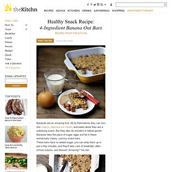 Healthy Snack Recipe: 4-Ingredient Banana Oat Bars