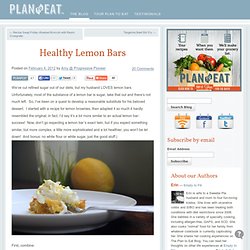 Healthy Lemon Bars