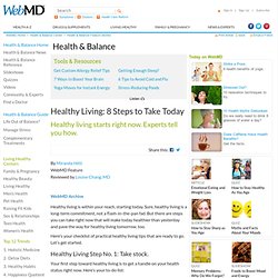 Healthy Living: 8 Steps to Take Today