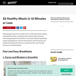 52 Healthy Meals in 12 Minutes or Less