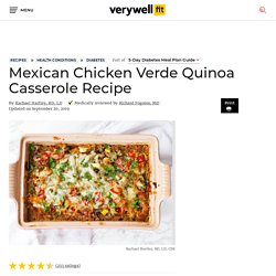 Healthy Mexican Chicken Verde Quinoa Casserole Recipe
