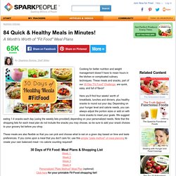 84 Quick & Healthy Meals in Minutes!
