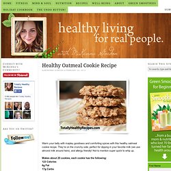 Healthy Oatmeal Cookie Recipe