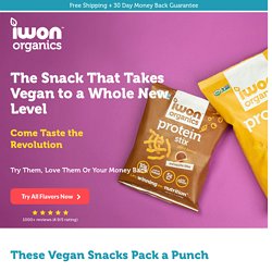 Buy Vegan Snacks that are both Healthy & Tasty from IWON Organics – IWON organics - I'm Winning on Nutrition™