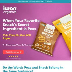 Buy Healthy & Tasty Pea Snacks from IWON Organics – IWON organics - I'm Winning on Nutrition™