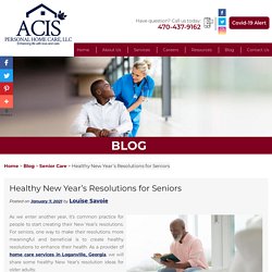 Healthy New Year's Resolutions for Seniors