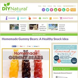 Healthy Snack Ideas - Homemade Gummy Bears