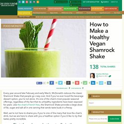 How to Make a Healthy Vegan Shamrock Shake