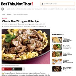 Healthy Version of the Classic Beef Stroganoff Recipe