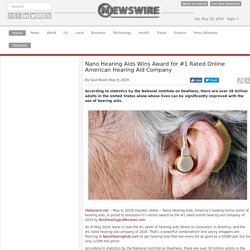 Nano Hearing Aids Wins Award for #1 Rated Online American Hearing Aid Company