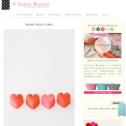 heart milk cubes