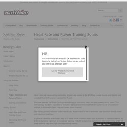 Heart Rate and Power Training Zones - Guide - Wattbike UK