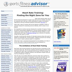 Heart Rate Training For Sport