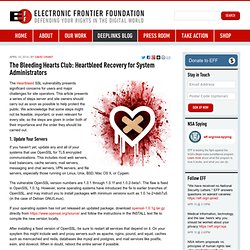 The Bleeding Hearts Club: Heartbleed Recovery for System Administrators