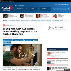 Young man with ALS shares heartbreaking response to Ice Bucket Challenge