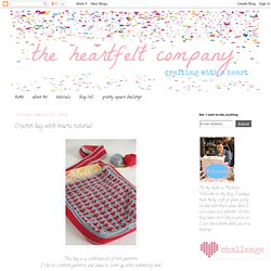 Crochet bag with hearts tutorial