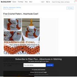 Free Crochet Pattern...Hearthside Cowl!